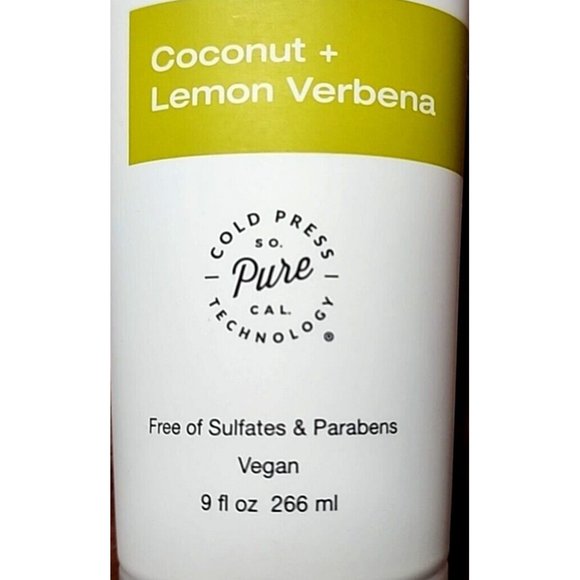 Raw Sugar Hand Sanitizer Gel 9 oz. Vegan Coconut & Lemon Verbena Lot of 2 NEW - Picture 6 of 8